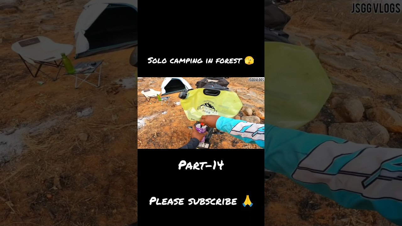 solo night camping in forest | night camping in Deep forest 🫣 | tent లో  BBQ chicken|