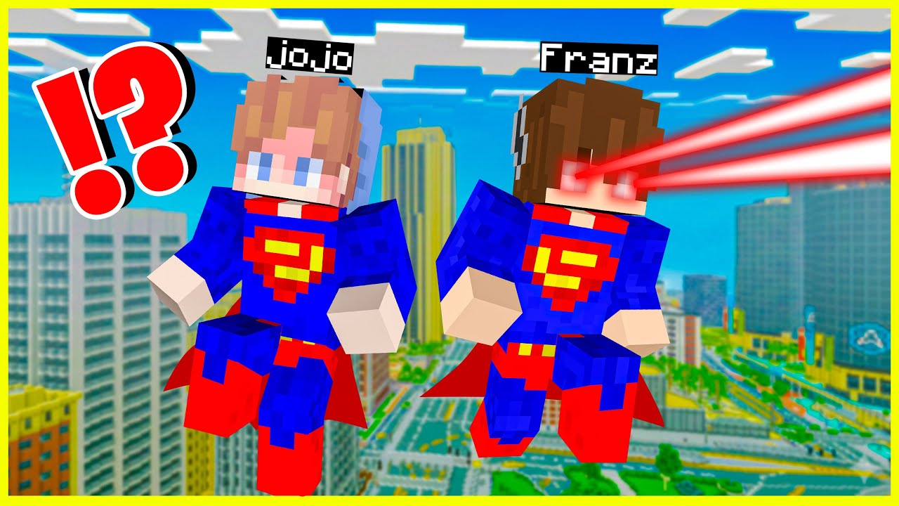 FRANZ & JOJO 24 JAM MENJADI SUPERMAN UNTUK SELAMATKAN DUNIA MINECRAFT