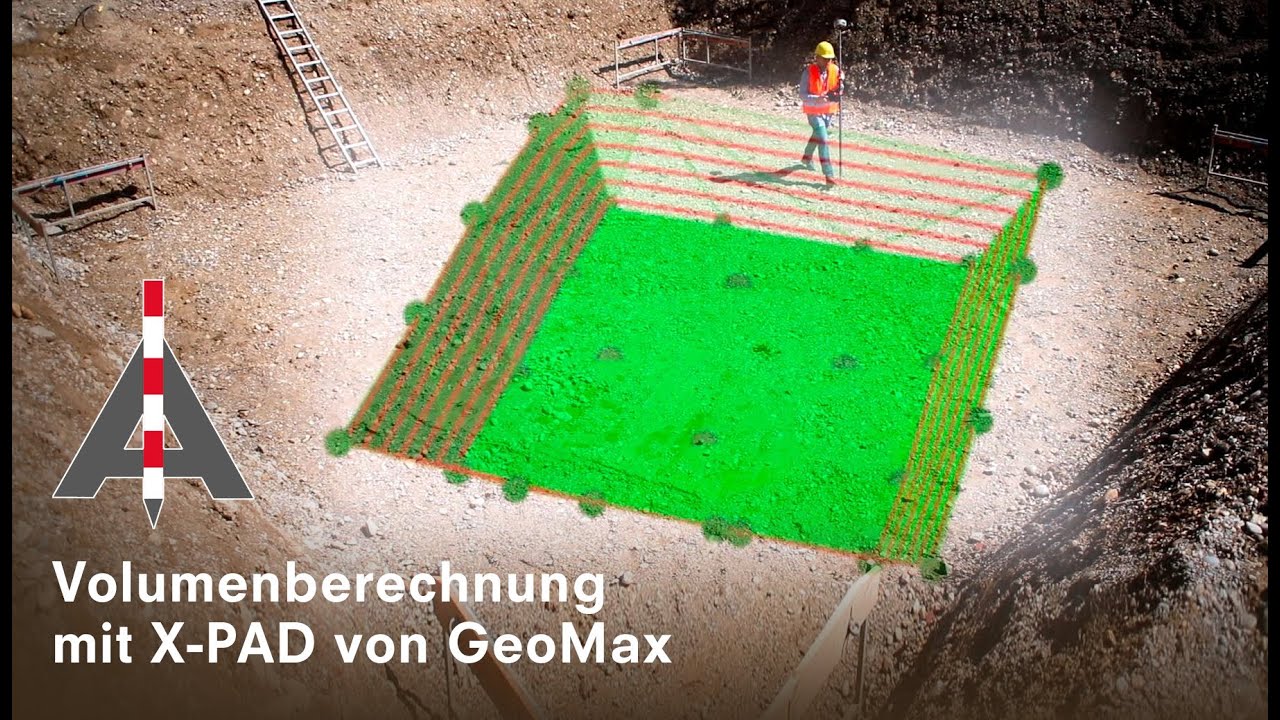 Volumenberechnung mit X-PAD von GeoMax