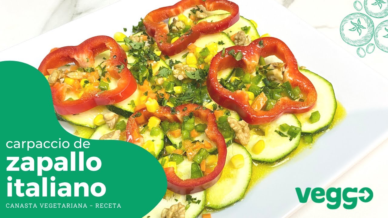 Carpaccio de zapallo italiano - Veggo