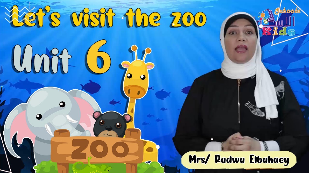 مراجعة الوحدة السادسة كونيكت | كي جي1 Connect إنجليزي | Let's Visit The Zoo | تيرم2 - وحدة6|الاسكوله