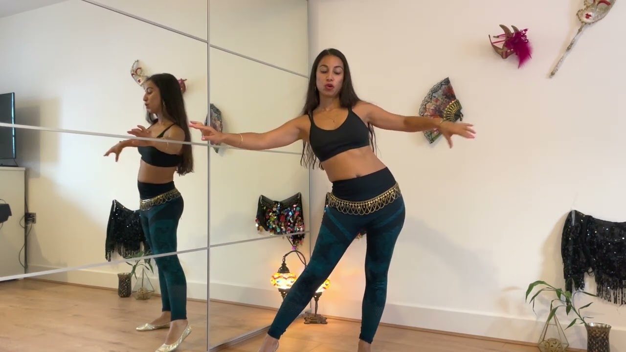 BELLY DANCE CHALLENGE DAY 5 - Learn Beginners Belly Dancing in 5 minutes!