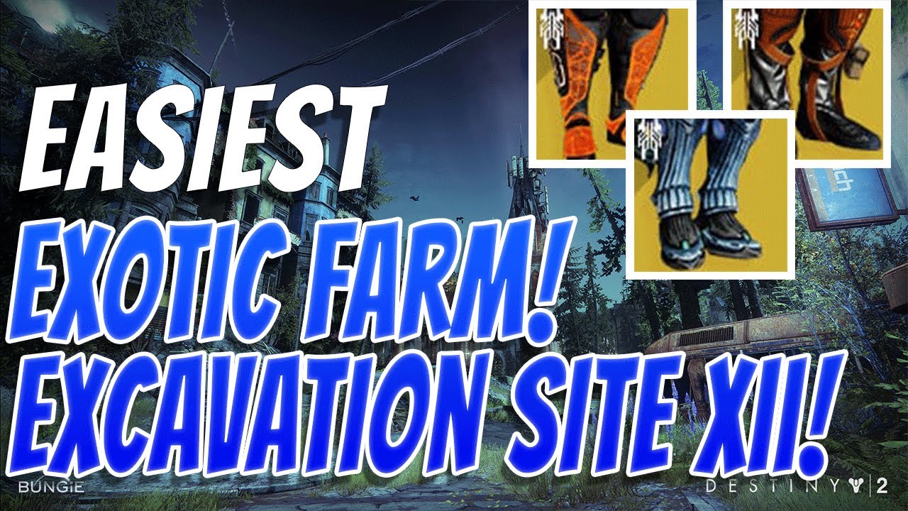 EASIEST SOLO EXOTIC FARM! Excavation Site XII Legend/Master Lost Sector Exotic Farm! Destiny 2.