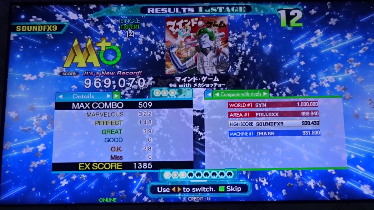 Mind Game (マインド・ゲーム) - EXPERT (14) - AA#674 (Full Combo) on Dance Dance Revolution A20 PLUS (AC, US)