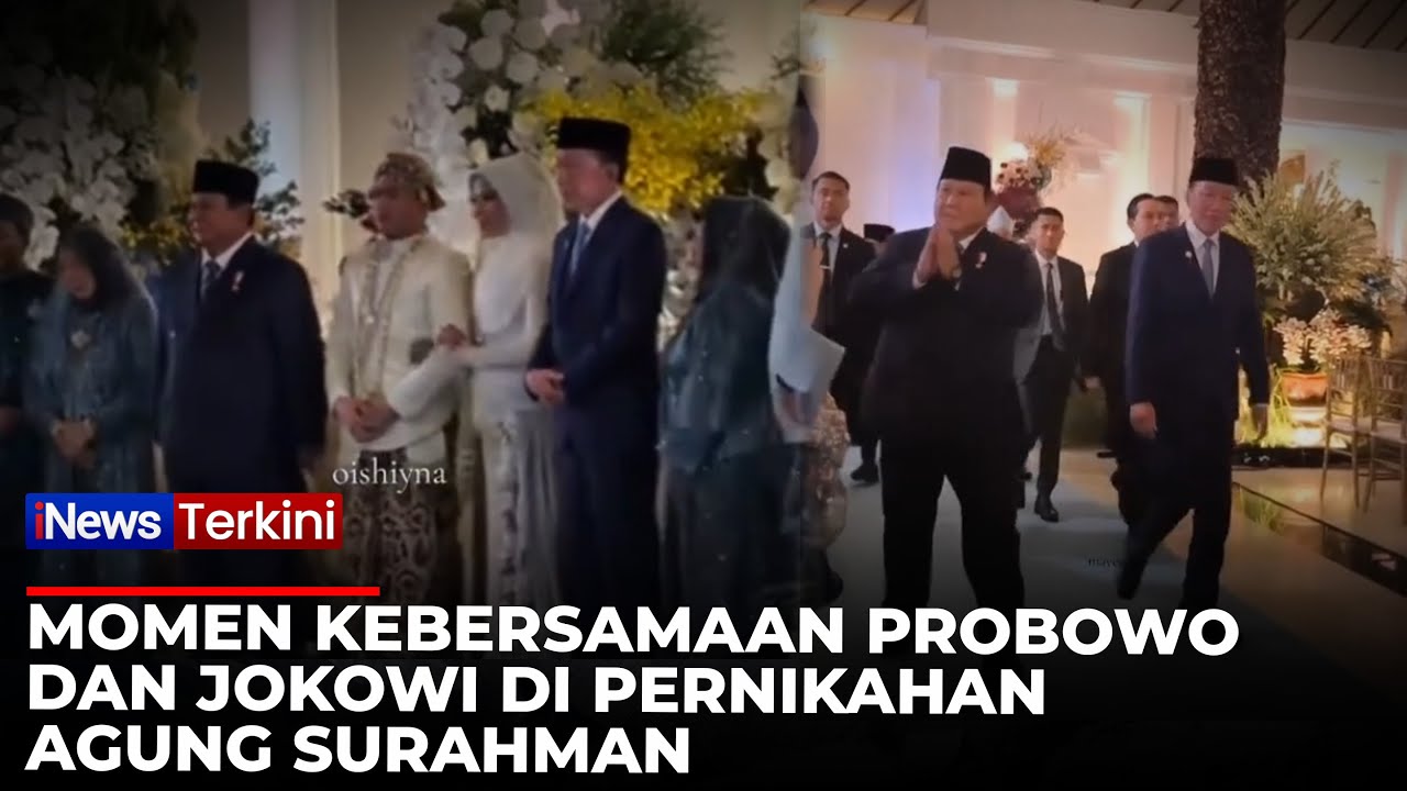 Prabowo dan Jokowi Jadi Saksi Nikah Agung Surahman di TMII | iNews Terkini