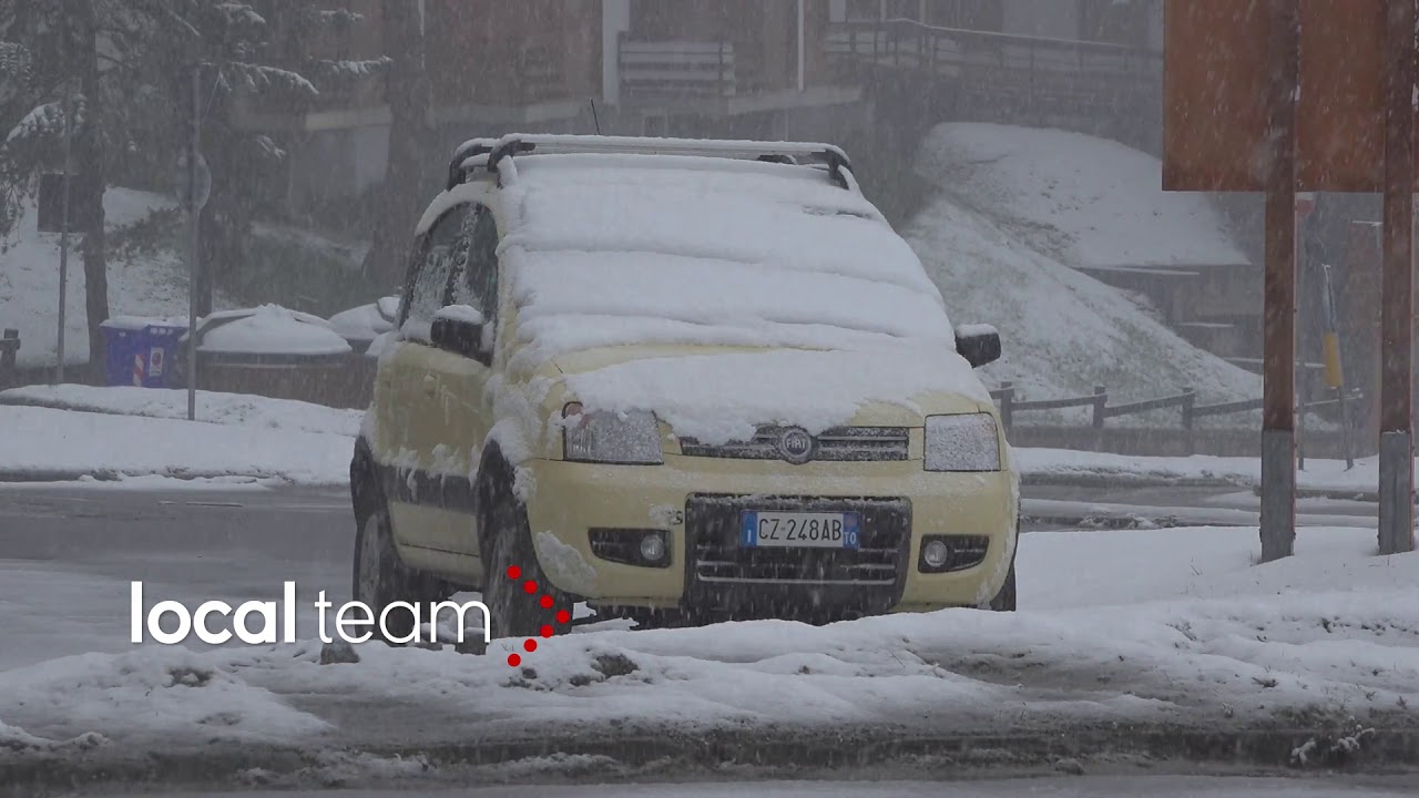 Sestriere, inizia a nevicare intensamente: 13 maggio 2018