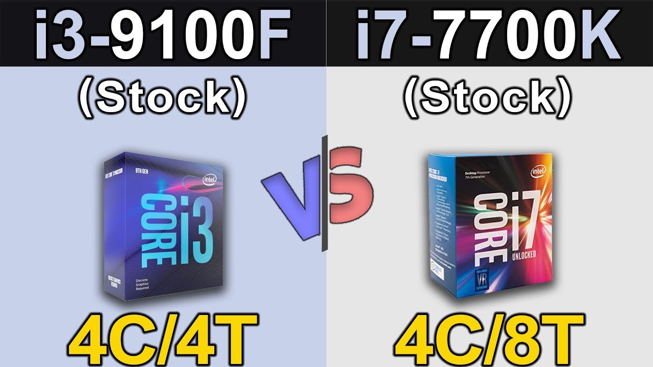 i3-9100F Vs. i7-7700K | 1080p and 1440p Gaming Benchmarks