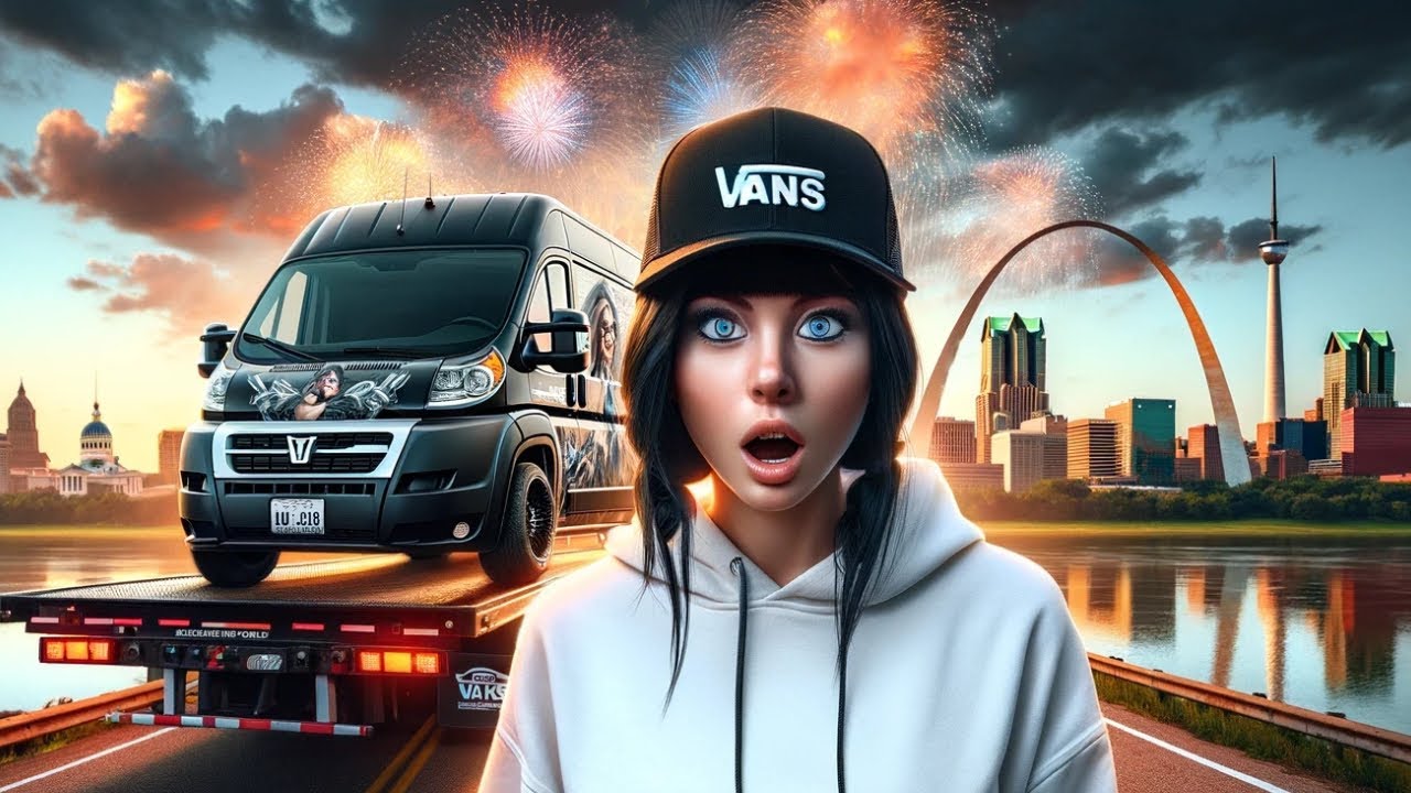 В Северной Америке фургон сломался! 