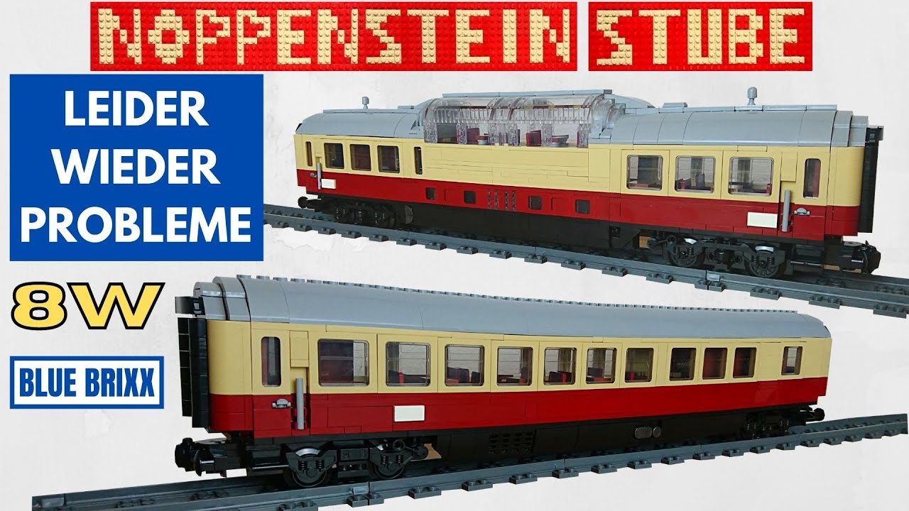 Leider nicht wie erwartet 😔 Blue Brixx Rheingold DB Speisewagen 8w und Panoramawagen 8w | Eisenbahn