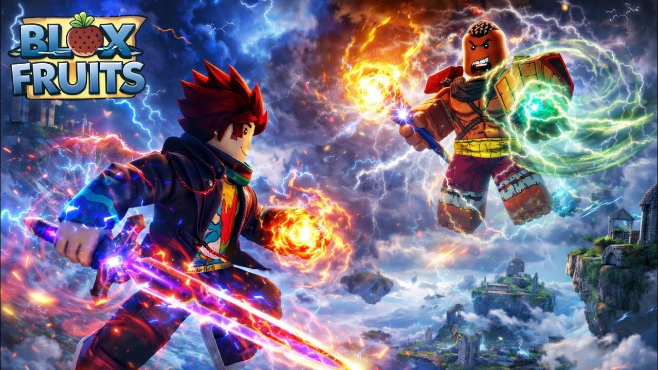 SKY ISLAND BOSS VS ME ⚡ EPIC WYSPER BATTLE | Blox Fruits.