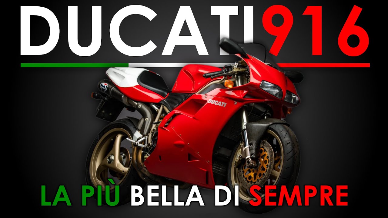 DUCATI 916, storia COMPLETA della MOTO che ha inventato una nuova idea di SUPERBIKE! (996/998/748)
