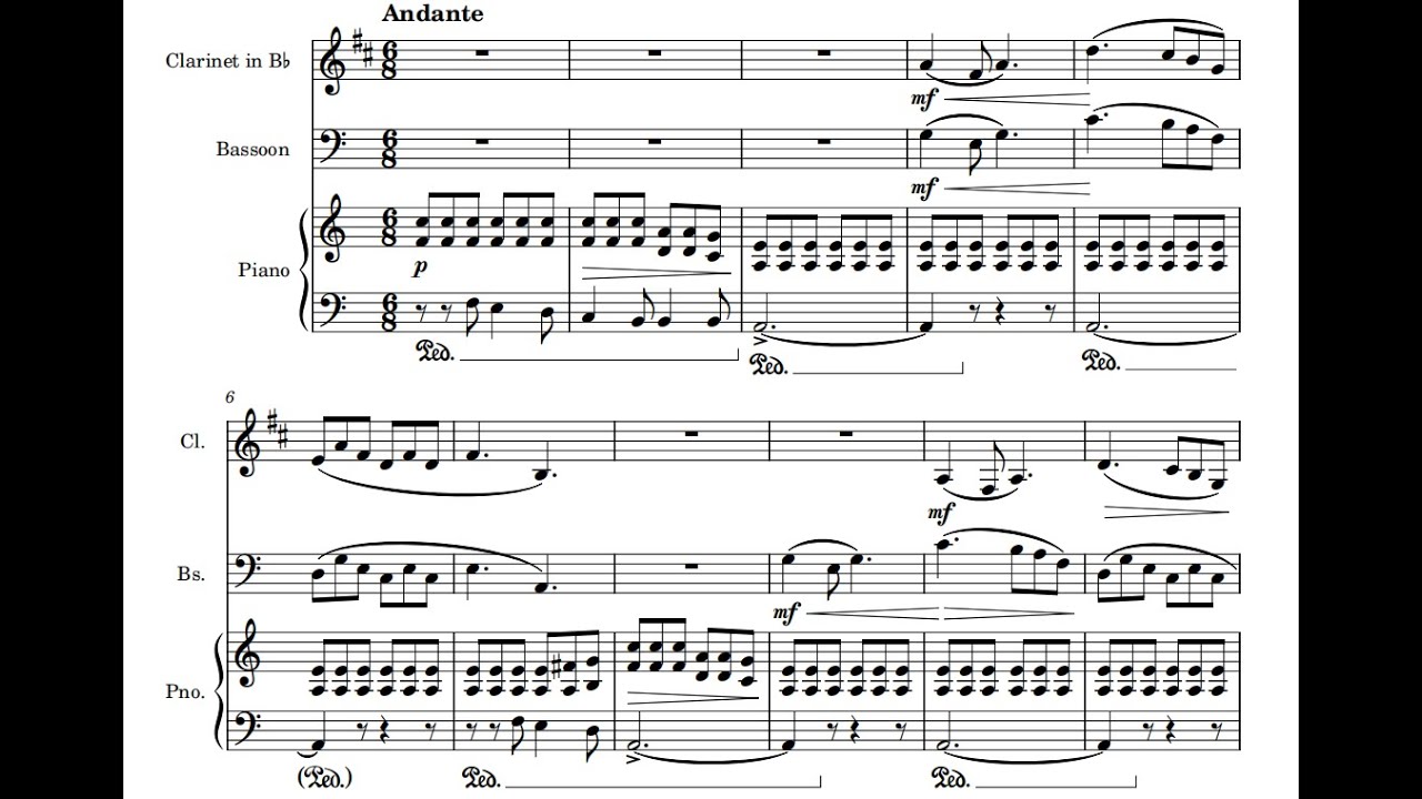 R.Haracı - Ballade for Clarinet, Bassoon and Piano, Op.125