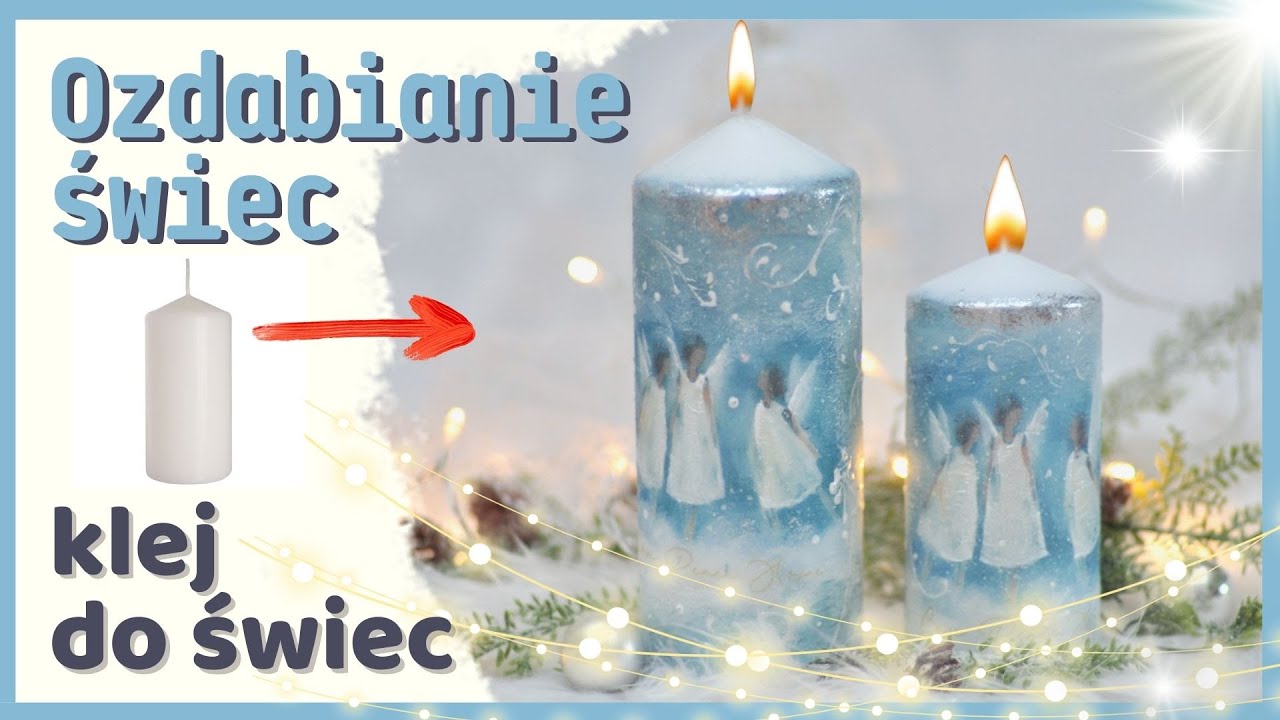 KLEJ DO ŚWIEC ozdabianie świeczki decoupage No.886