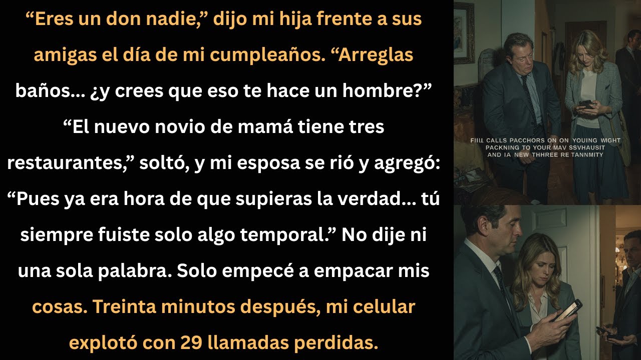 Me humillaron en mi cumpleaños y desaparecí sin decir nada.