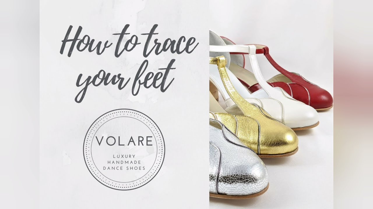 How to trace your feet for Volare Shoes orders