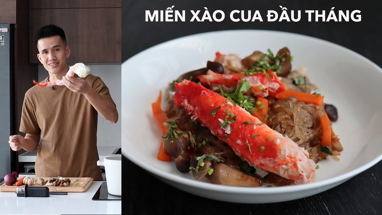 Nấu miến xào cua cú chốt trước khi đưa vợ đi đẻ