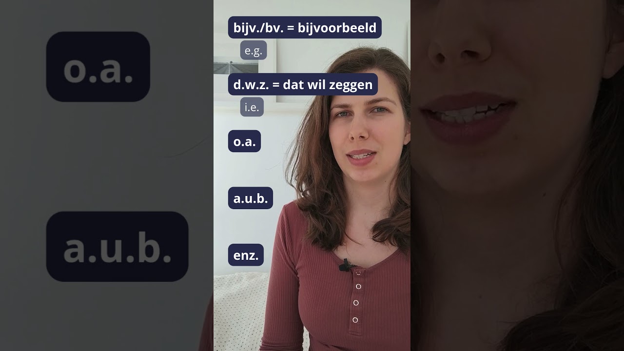 Common Dutch Abbreviations You Should Know! 🇳🇱📚  