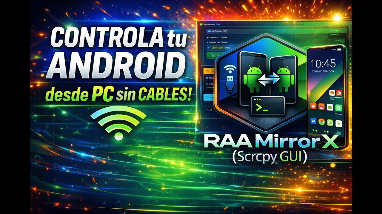 👉 Control your Android from your PC (USB and WiFi) 🔥 | Scrcpy GUI in Spanish