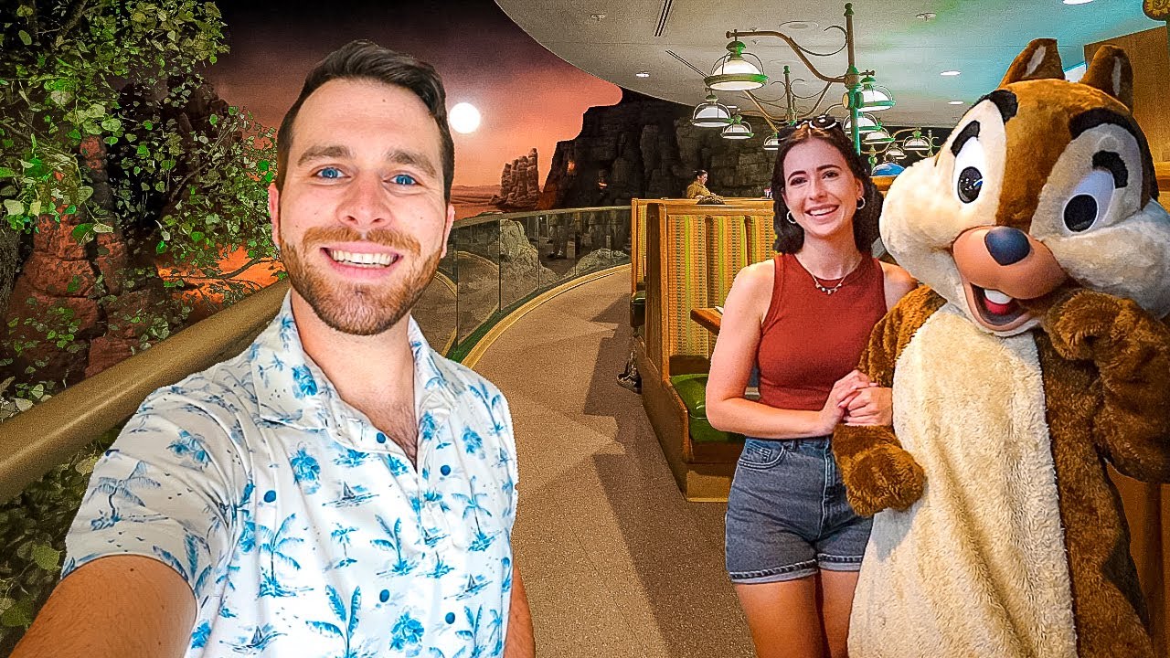 Our $140 Character Dinner At Garden Grill Inside Epcot! The Restaurant That MOVES!