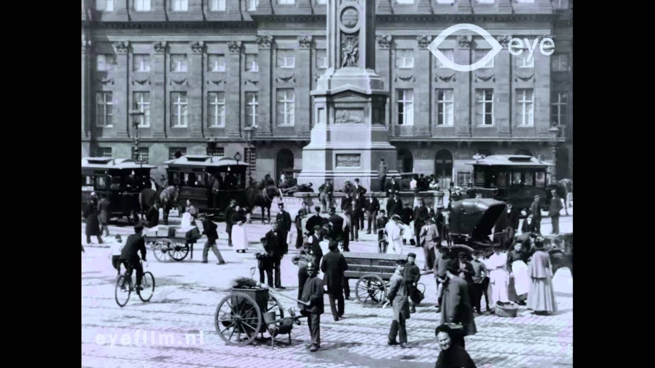 De Dam te Amsterdam omstreeks 1900