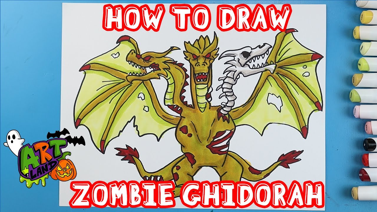 How to Draw ZOMBIE GHIDORAH