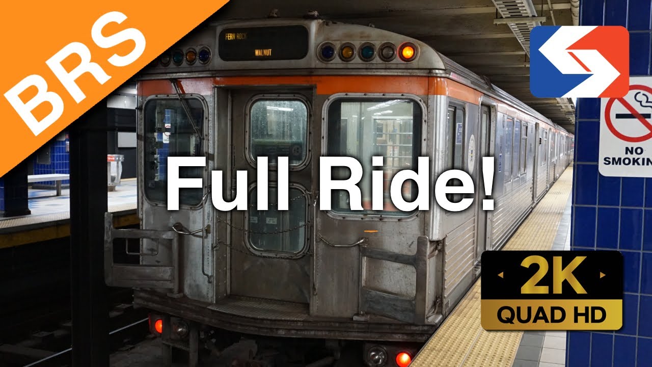 SEPTA Broad-Ridge Spur Southbound FULL RIDE/Cab View