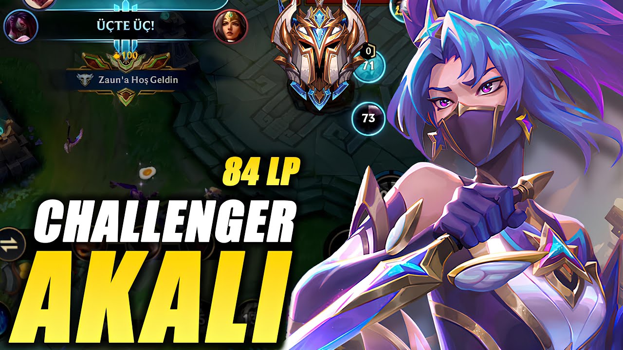 AKALI RAKİPLERE BELA OLMAYA DEVAM EDİYOR WILD RIFT CHALLENGER