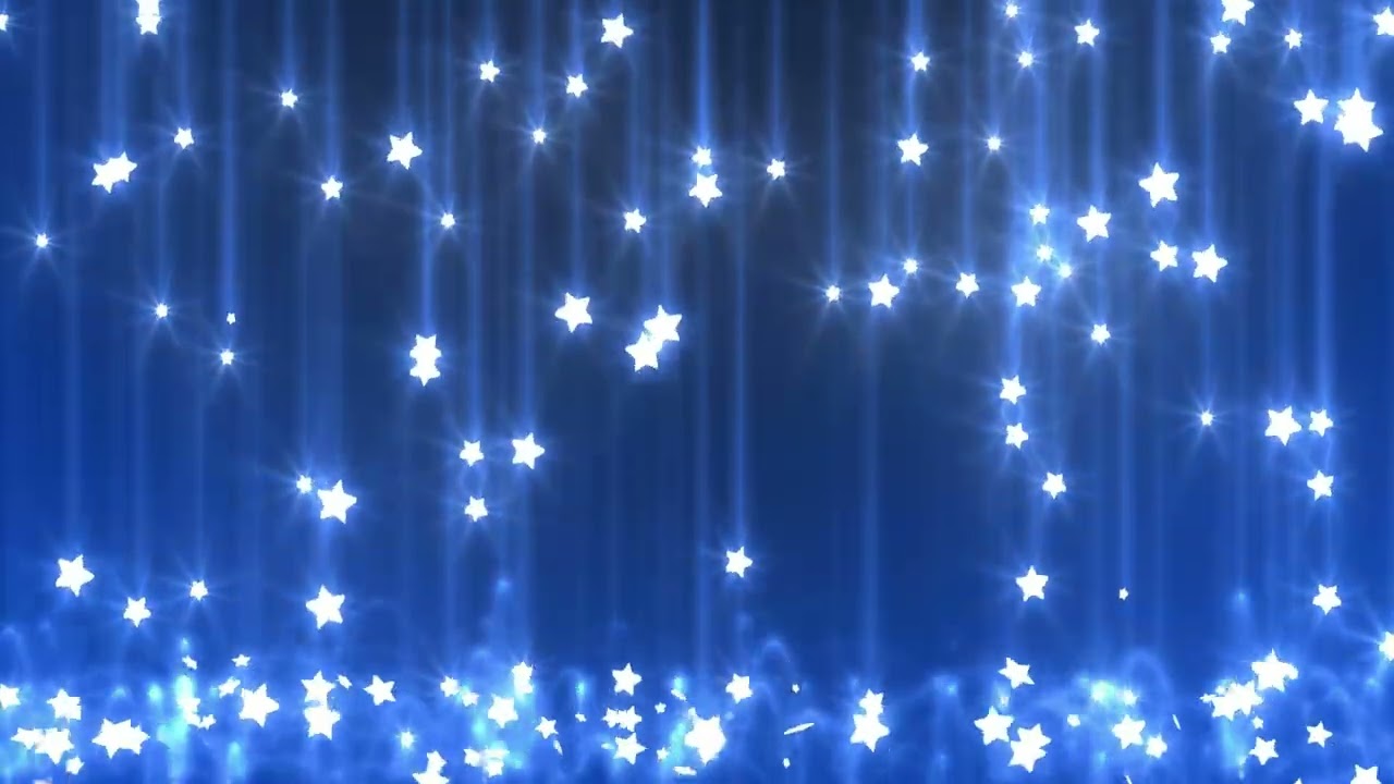 10 Hours of Blue Star Rain | Seamless Star Ambience • 4K 60FPS UHD