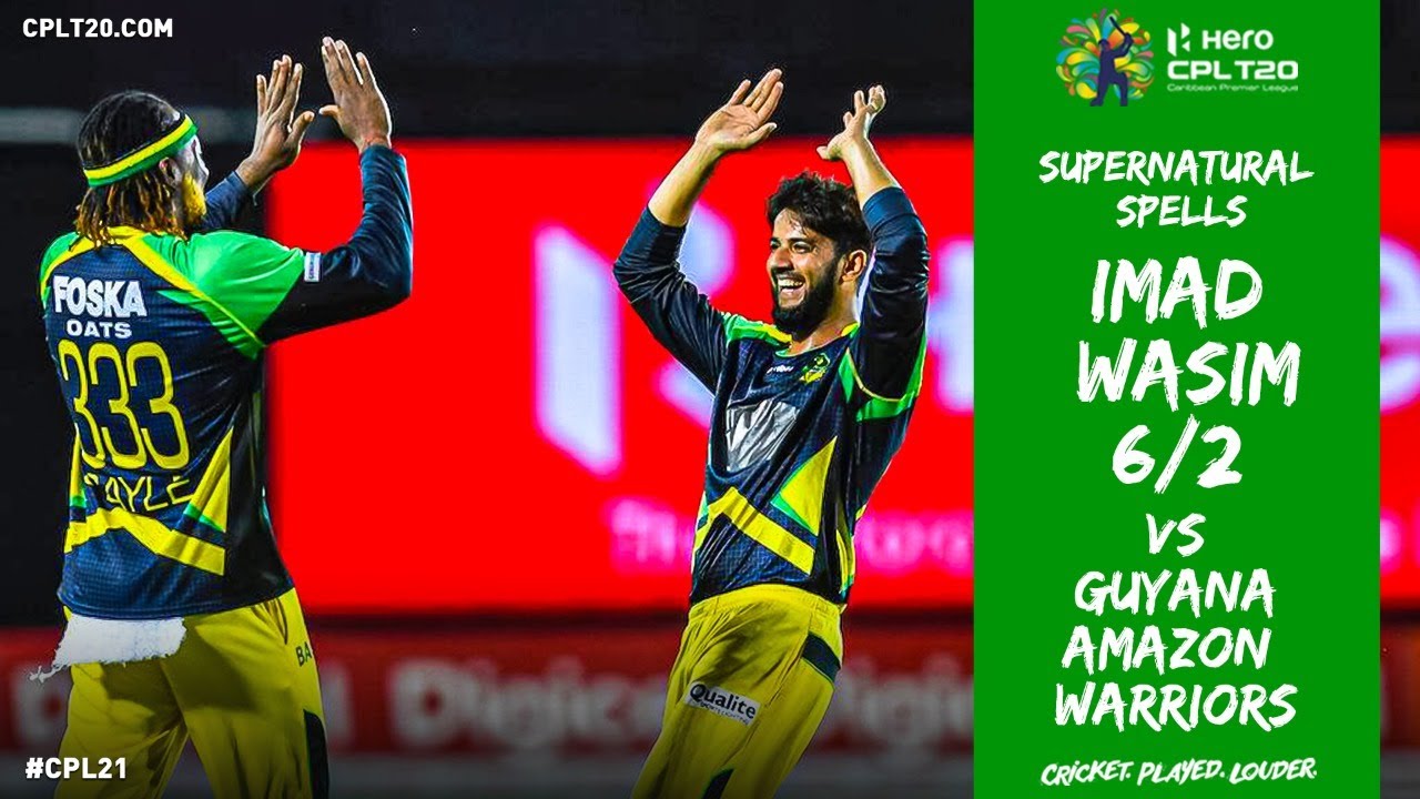 Amazing bowling from Imad Wasim (6/2) against the Guyana Amazon Warriors.