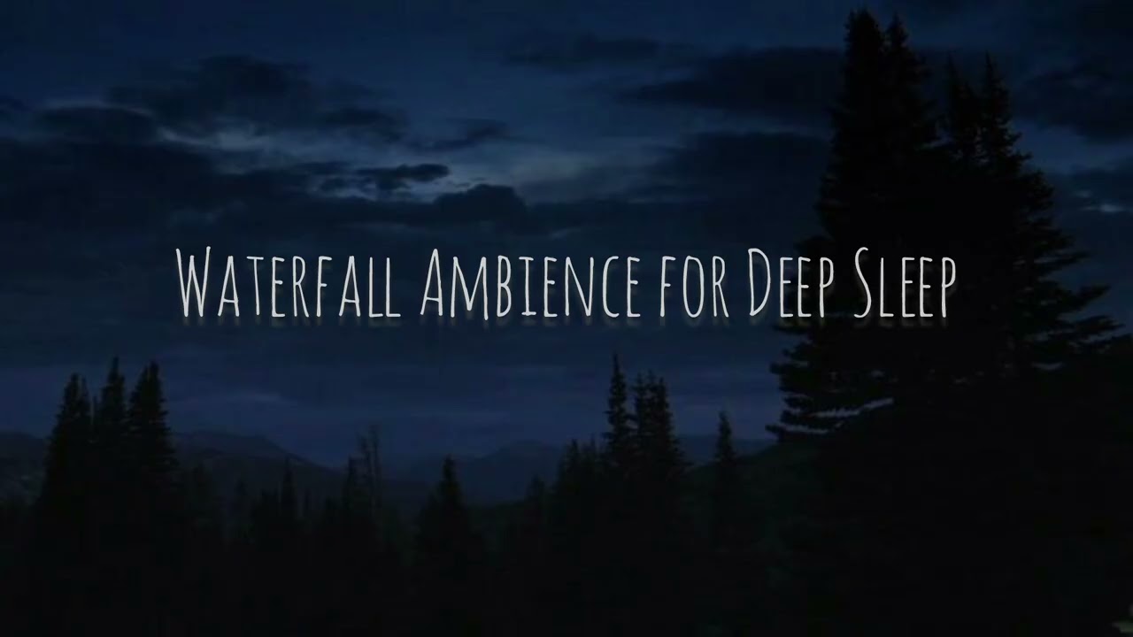 Deep Sleep Waterfall Sound 🌊 Relaxing Nature Sounds for Sleeping, Studying & Stress Relief