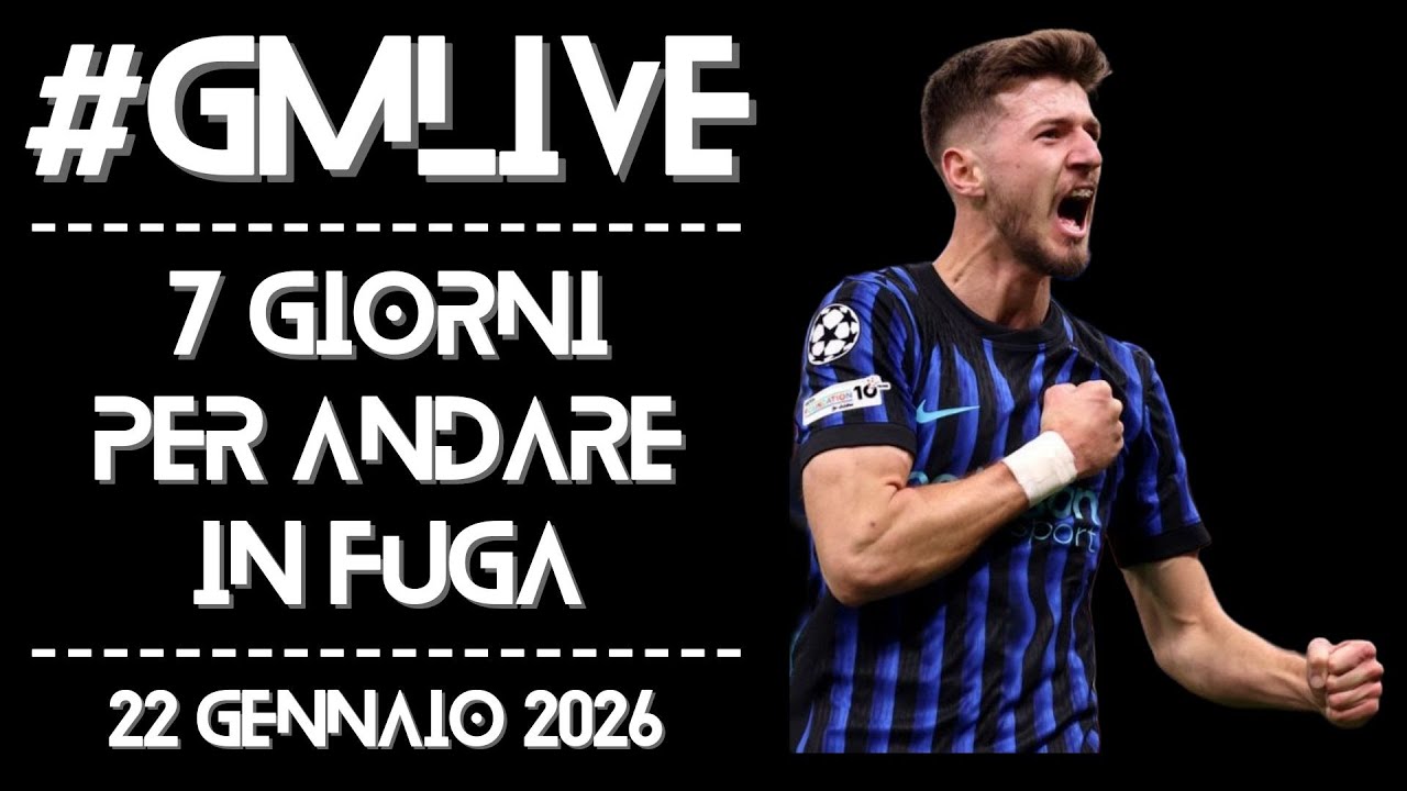 #GMLive - 7 GIORNI PER ANDARE IN FUGA - 22 Gennaio 2026