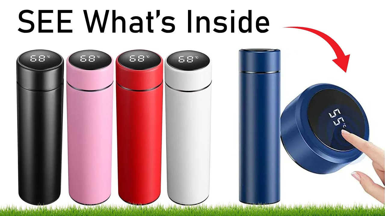 SEE What&rsquo;s Inside a Thermos Flask with LED Temperature Display | How It Works