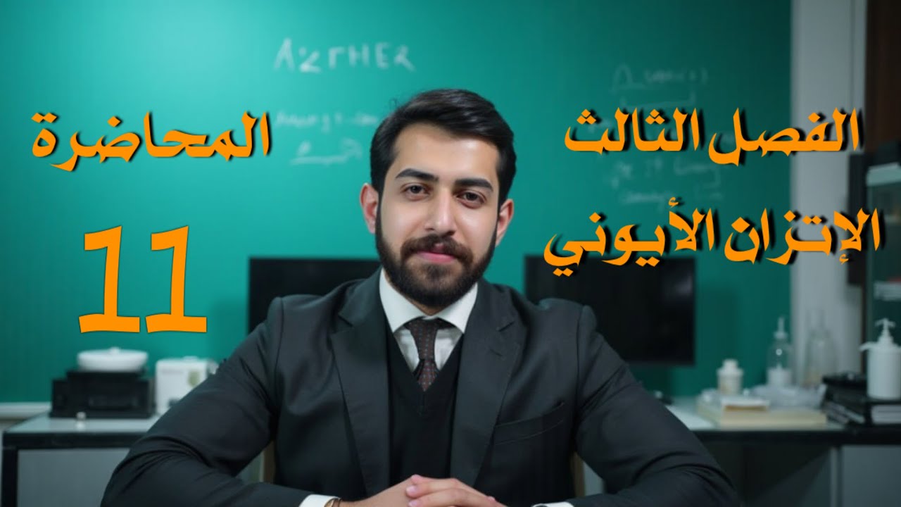 كيمياء الصف السادس العلمي 2026 - الفصل الثالث -المحاضرة الحادية عشر (11) 