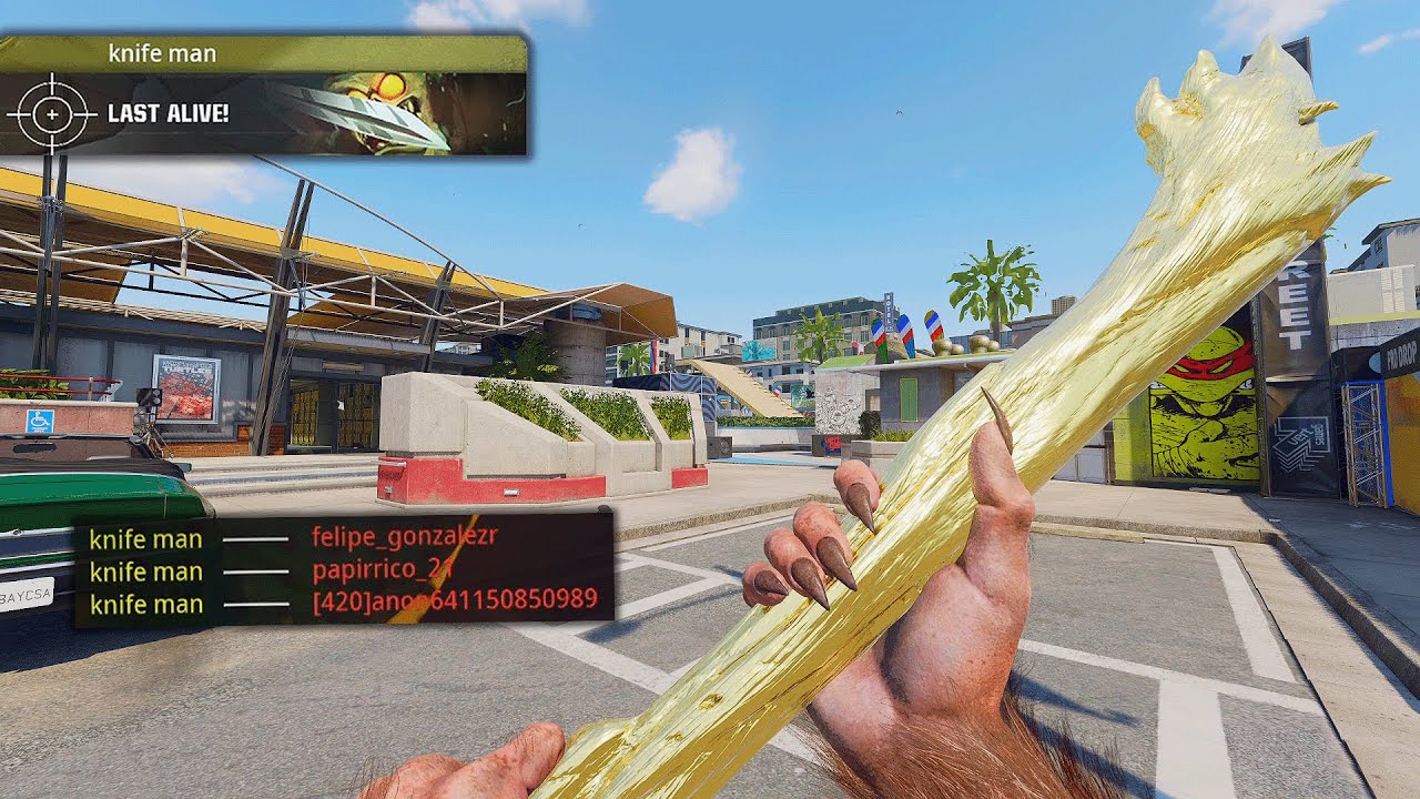 I smacked everyone with the GOLDEN PIMP CANE and they respected it