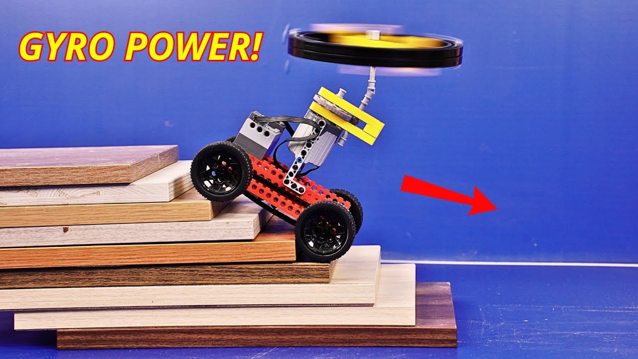 LEGO Gyroscope Car vs Steep Hill and Rocky Terrain! | Smart Technic
