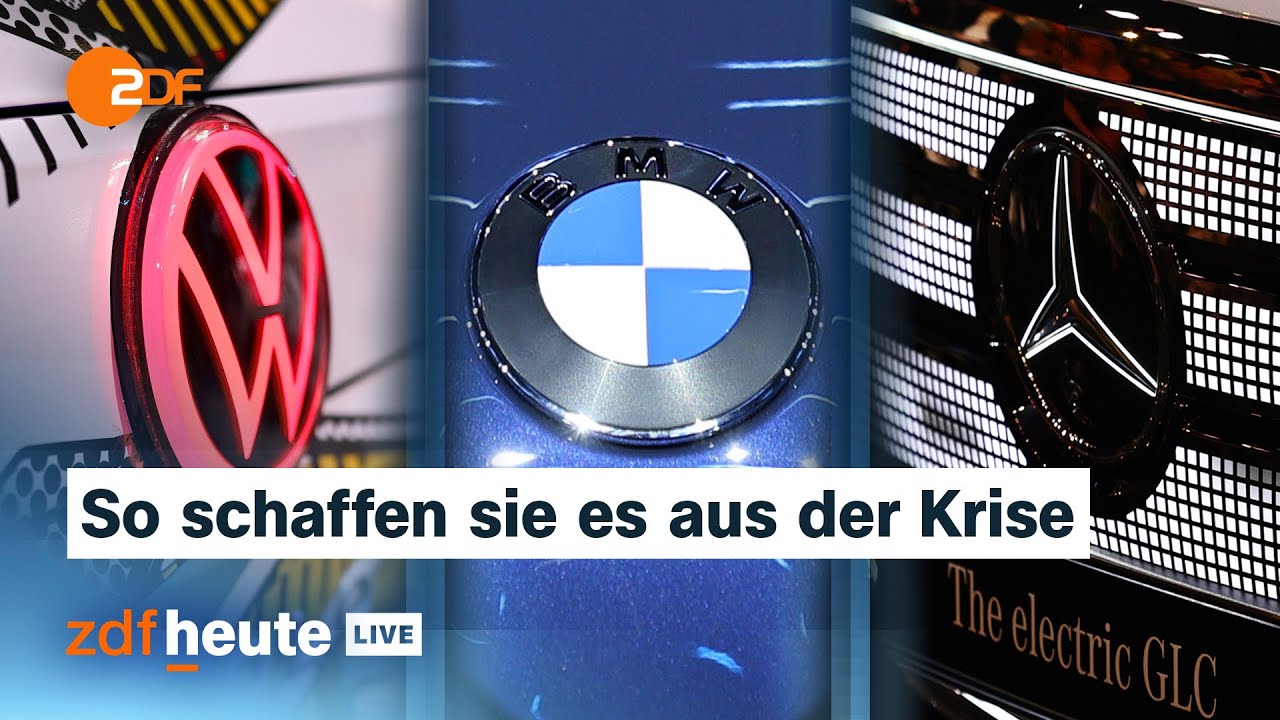 Wie VW, BMW, Mercedes und Co. zur&uuml;ck in die Spur wollen | Auto-Expertin bei ZDFheute live
