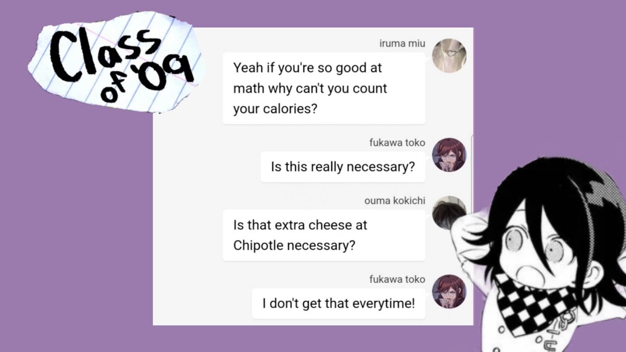 How Kokichi and Miu gave someone insecurities - CLASS OF 09/DV3- Texting Skit [tws in desc]