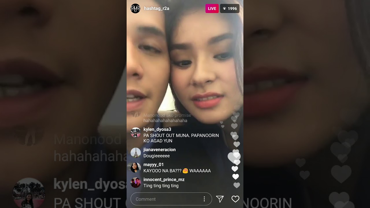 Ronnie Alonte IG.Live with Loisa