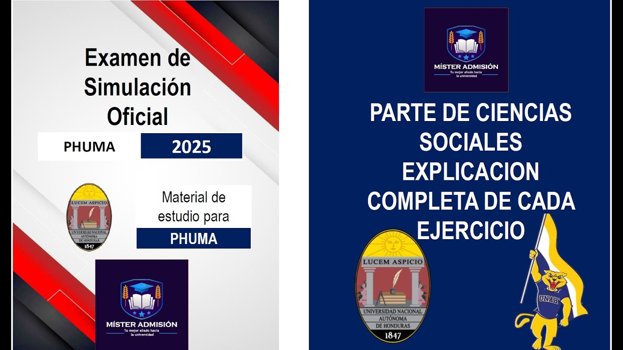 EXPLICACION GENERAL DE CIENCIAS SOCIALES (EXAMEN SIMULADOR PHUMA)