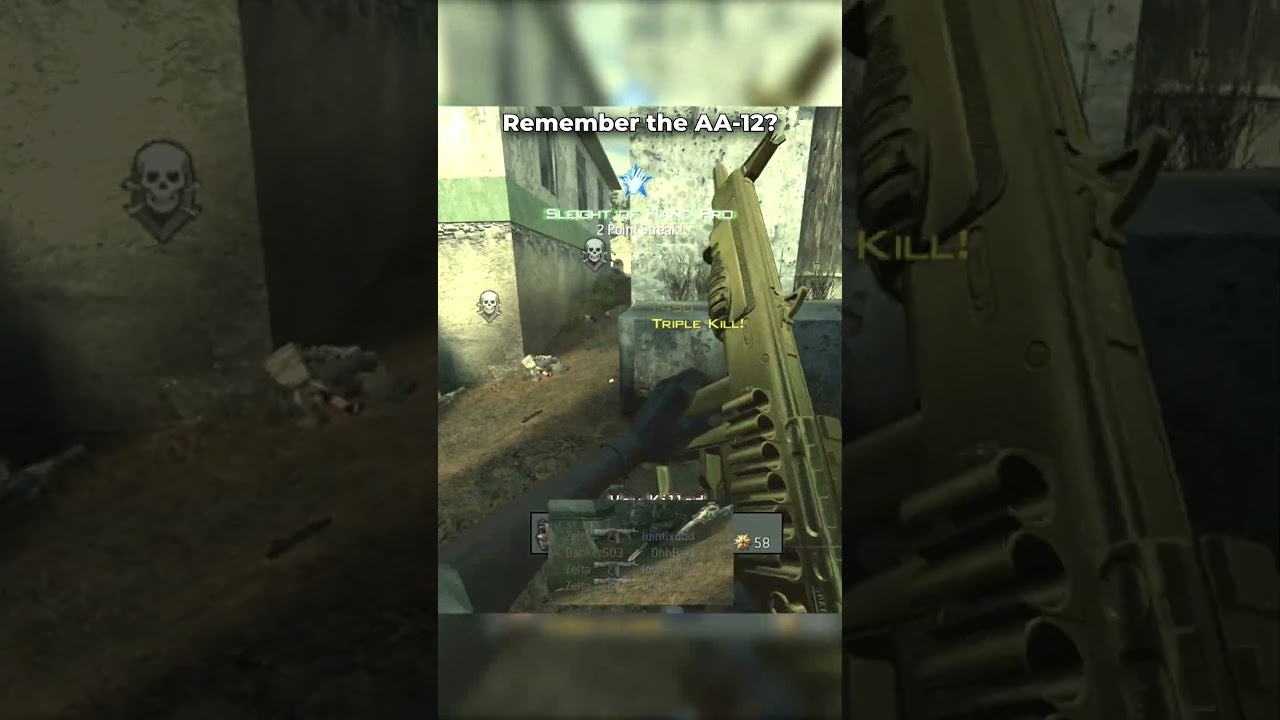 The AA-12 Shotgun 😍 #callofduty #nostalgia