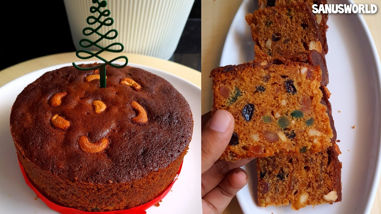 Christmas Special Perfect 1/2 kg Plum Cake RecipeMalayalam🎄🎂|SuperbTastyPlumCakeRecipe 👌😋SanusWorld