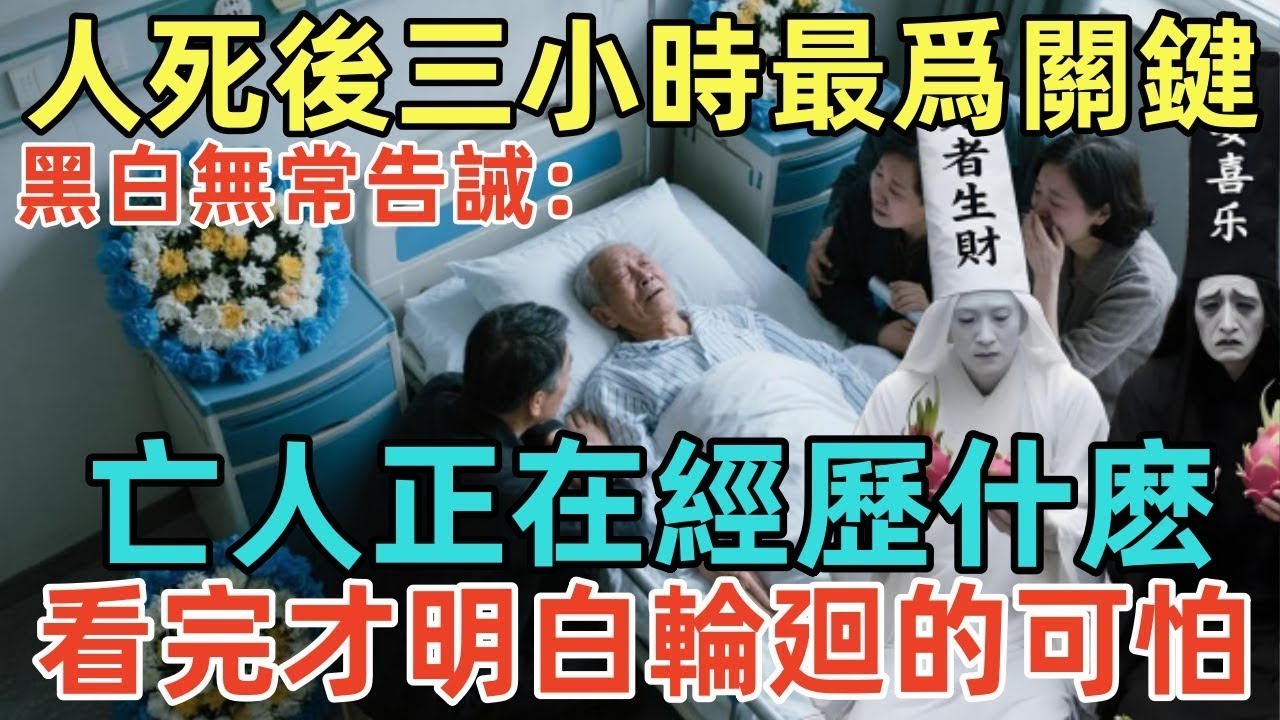 黑白無常告誡：人死後三小時最爲關鍵，亡人正在經歷什麽，看完才明白輪廻的可怕！#佛淨 #佛學 #佛陀 #佛法 #佛教 #修行
