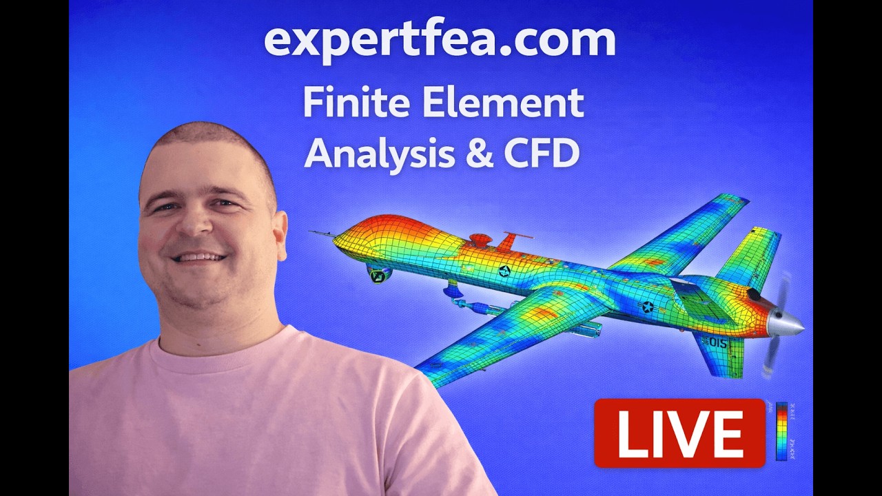 LIVE Stream 18 - FEA Simulation of UAV Drone Impacting an Office Room - ANSYS Explicit Dynamics