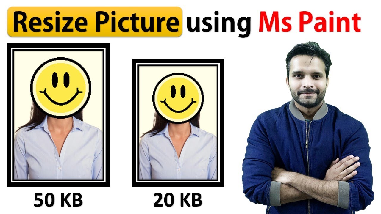 How to Resize Picture using Ms Paint?