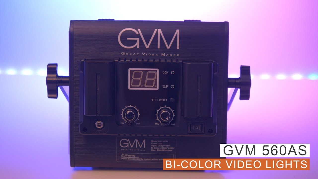 GVM 560as Bi-Color LED Video Light Kit | Filmmaking Today