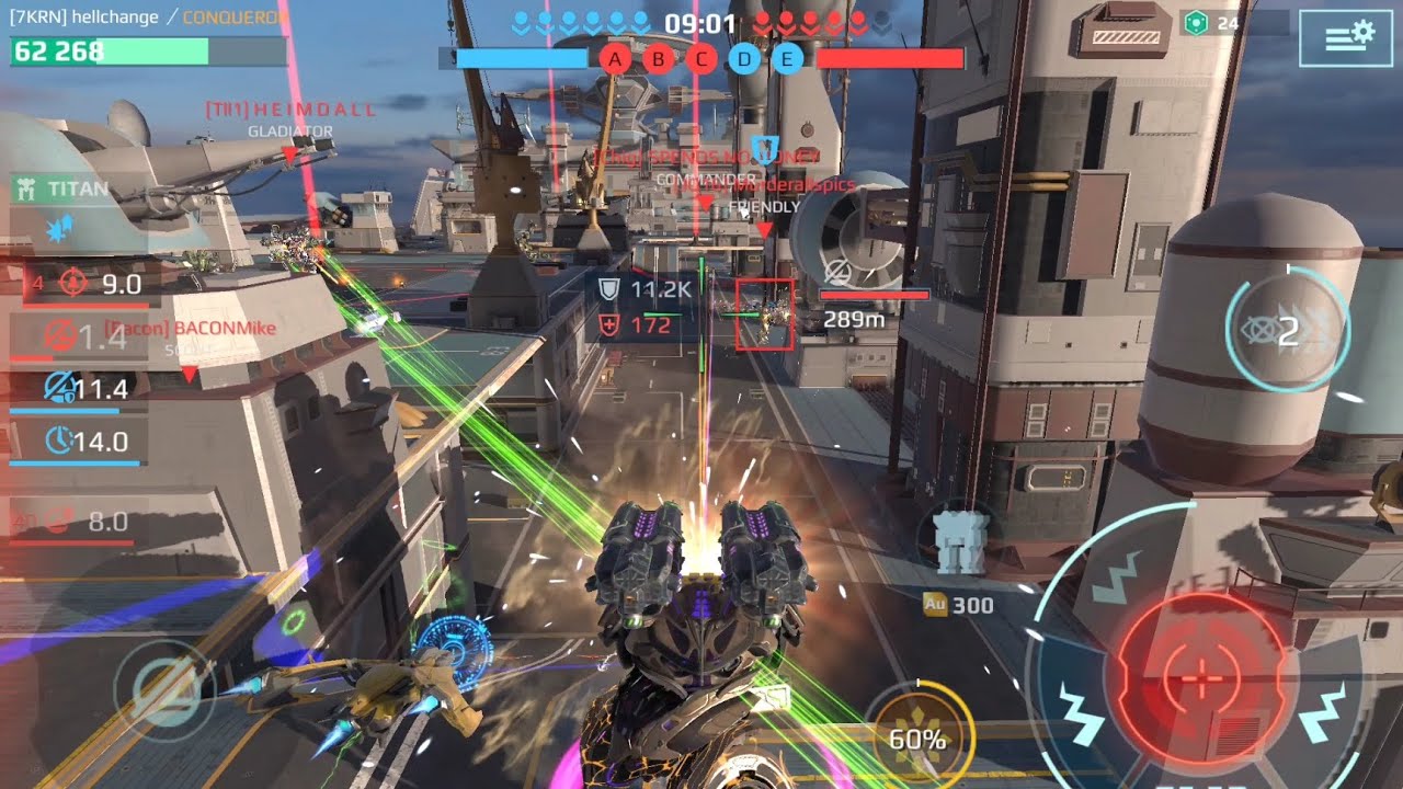 Fighting a Squad In War Robots 
