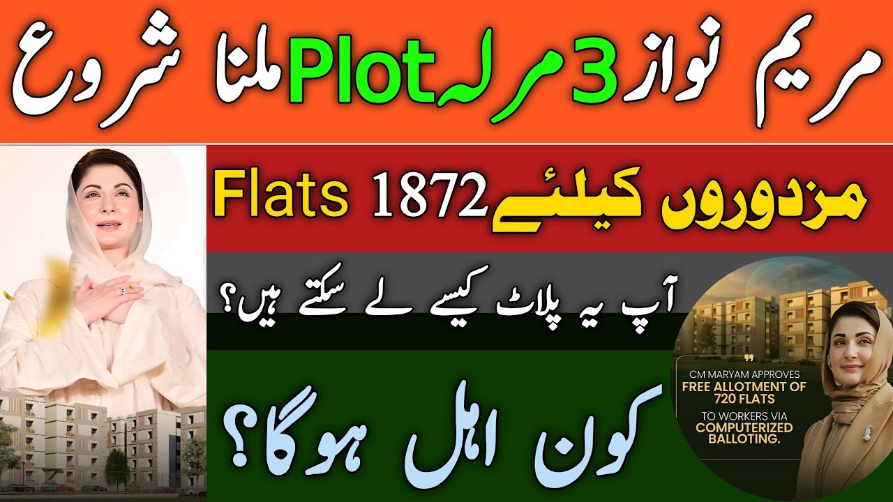 3 Marla Plot Scheme 2025 Phase II &bull; 3Marla Scheme Maryam Nawaz &bull; Apni Zameen Apna Ghar &bull; azaggovpk &bull;