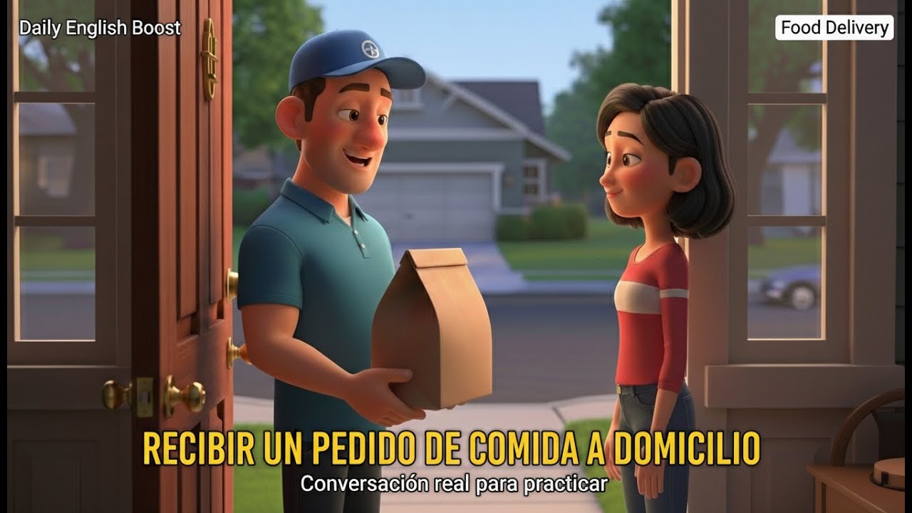 ¿Qué decir cuando llega el repartidor en inglés? Recibir comida a domicilio en inglés | Inglés real