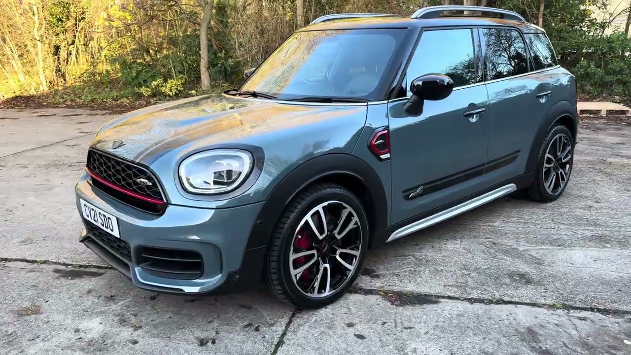 2021 (21) Mini Countryman John Cooper Works All4 in Sage Green metallic. 