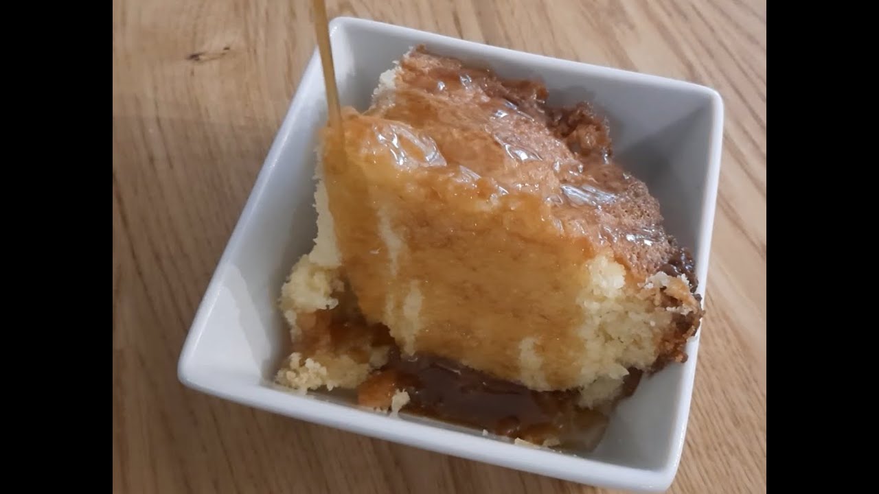 Recette facile! Pouding chômeur nouveau genre avec sauce. Ultra moelleux!